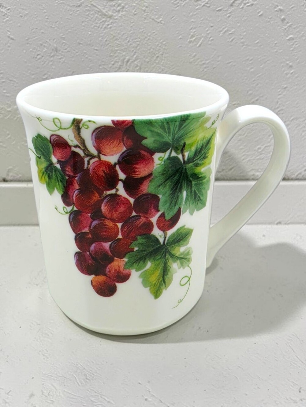 Royal Doulton Vintage Grape Pattern Coffee Mug Made In England Porcelain